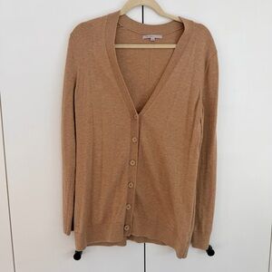GAP Camel Wool Blend Boyfriend Cardigan